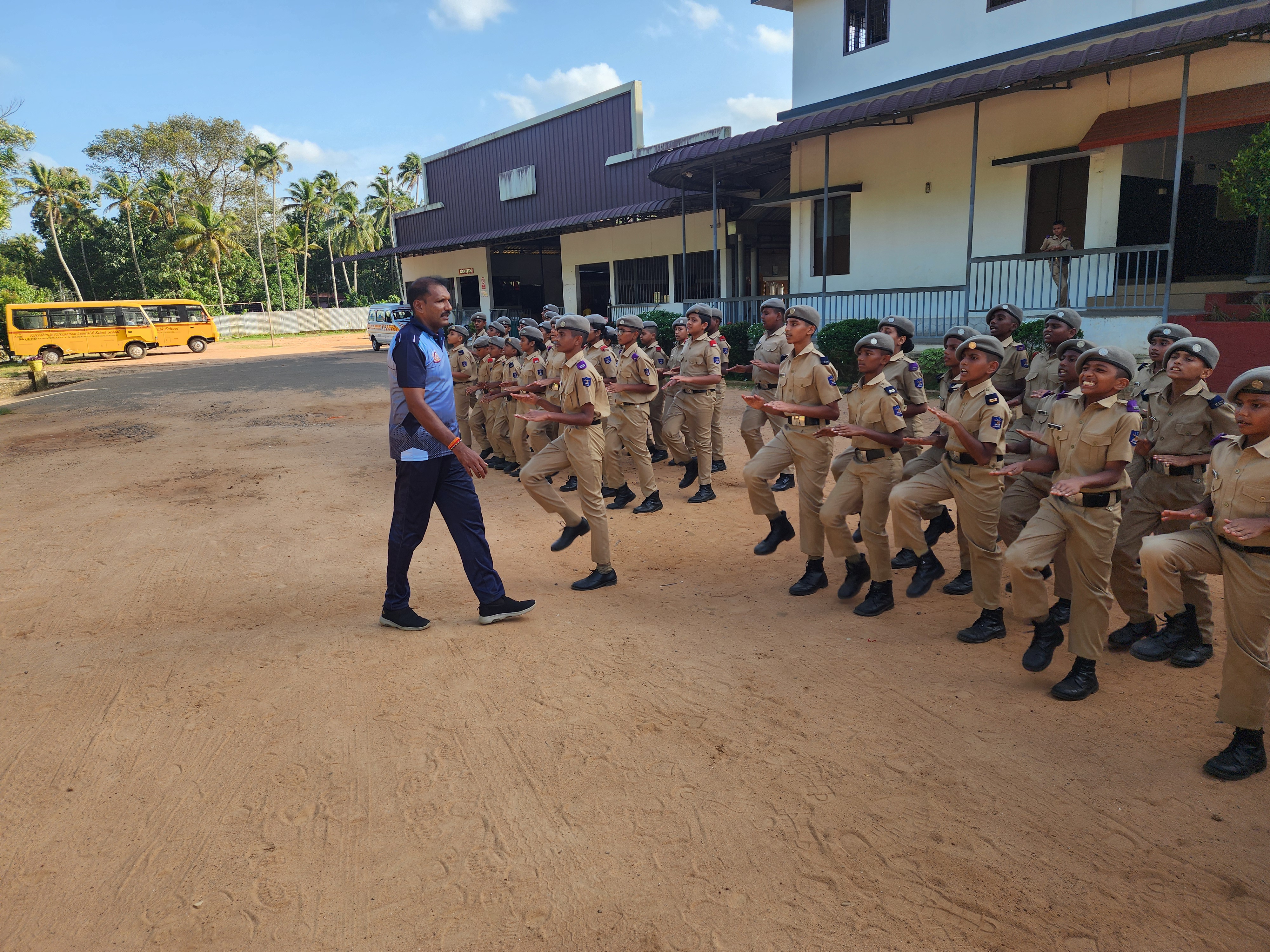 Drill Training — Vidyadhiraja Vidyapeetom Sainik School